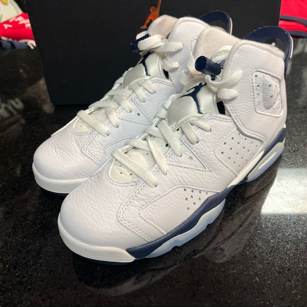 Sz Various Retro 6s white & blue Nwb