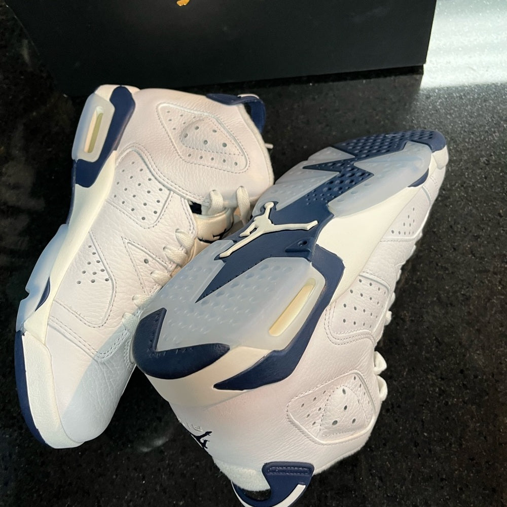 Sz Various Retro 6s white & blue Nwb