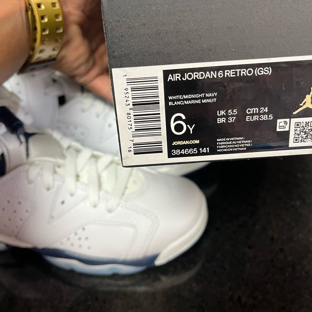 Sz Various Retro 6s white & blue Nwb