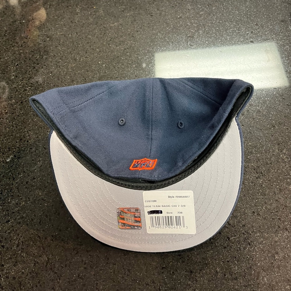 Chicago bears fitted cap Sz Various