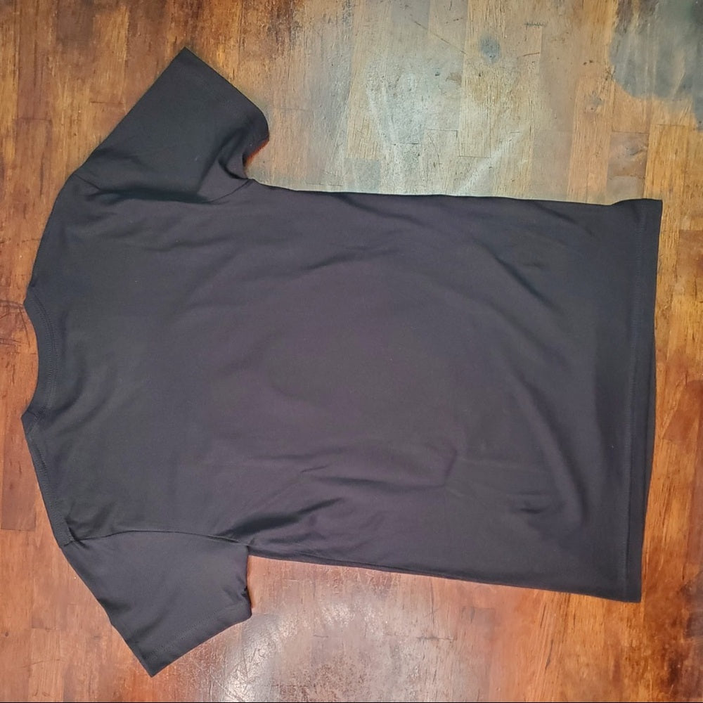Sz Various blac leaf tee black