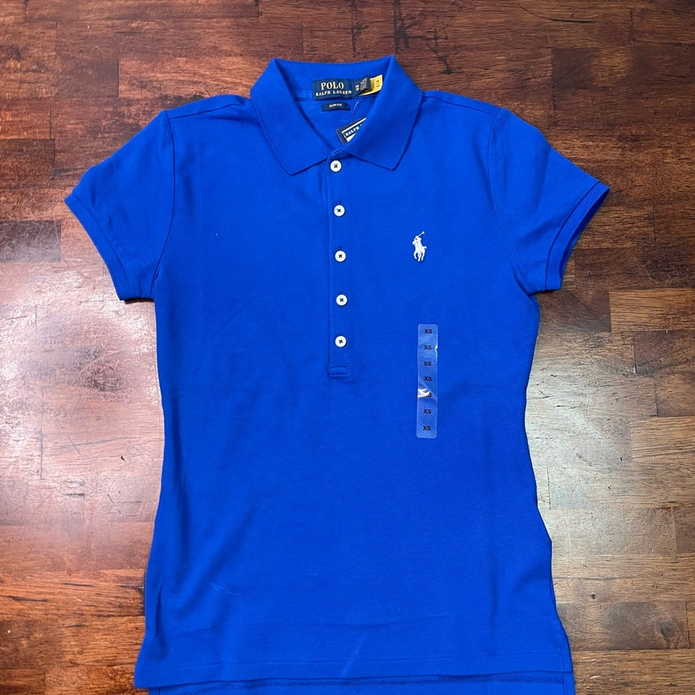 Sz Various blue polo womens shirt