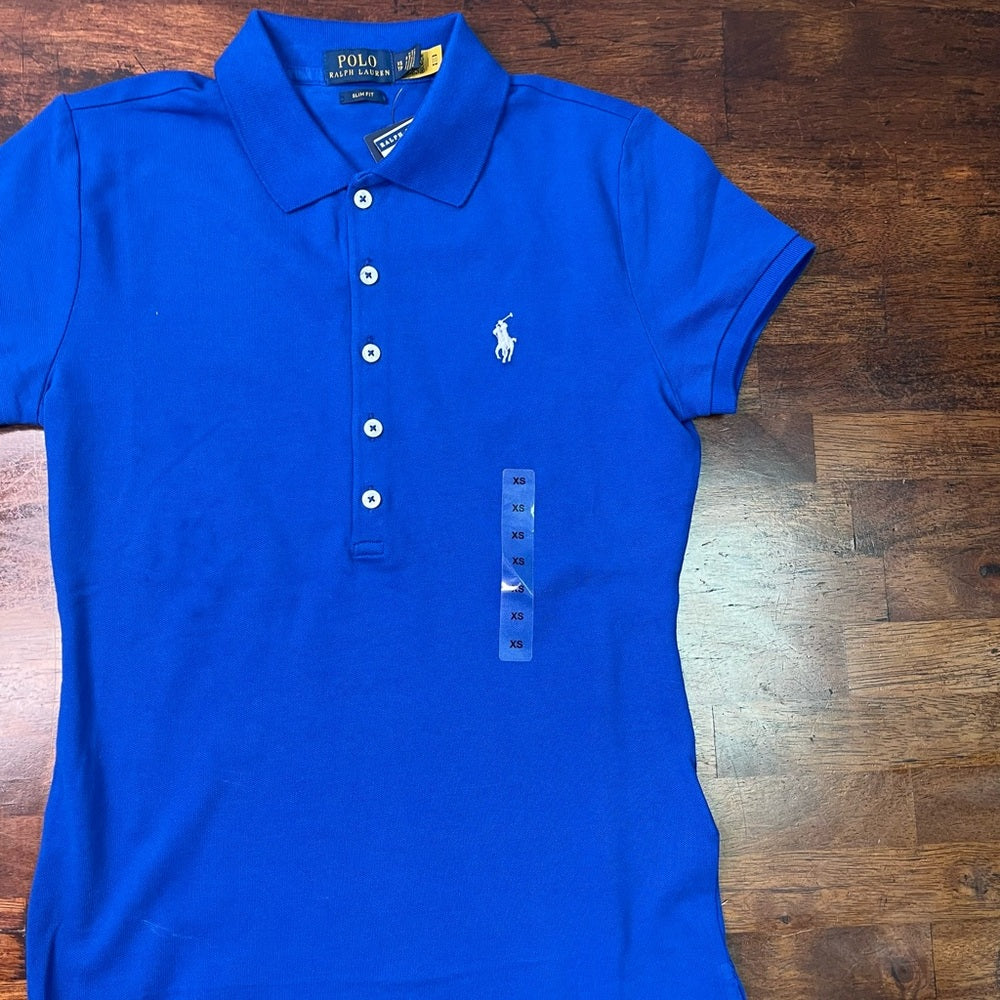 Sz Various blue polo womens shirt
