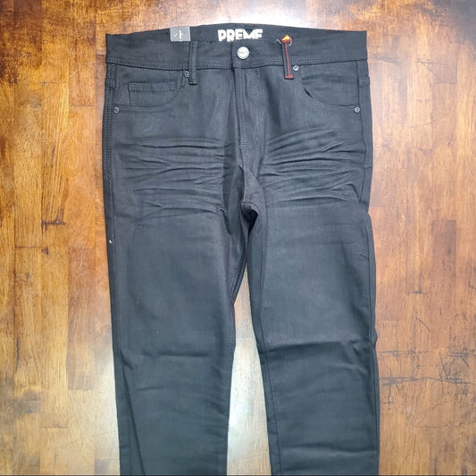 Sz Various plain black no rip jeans