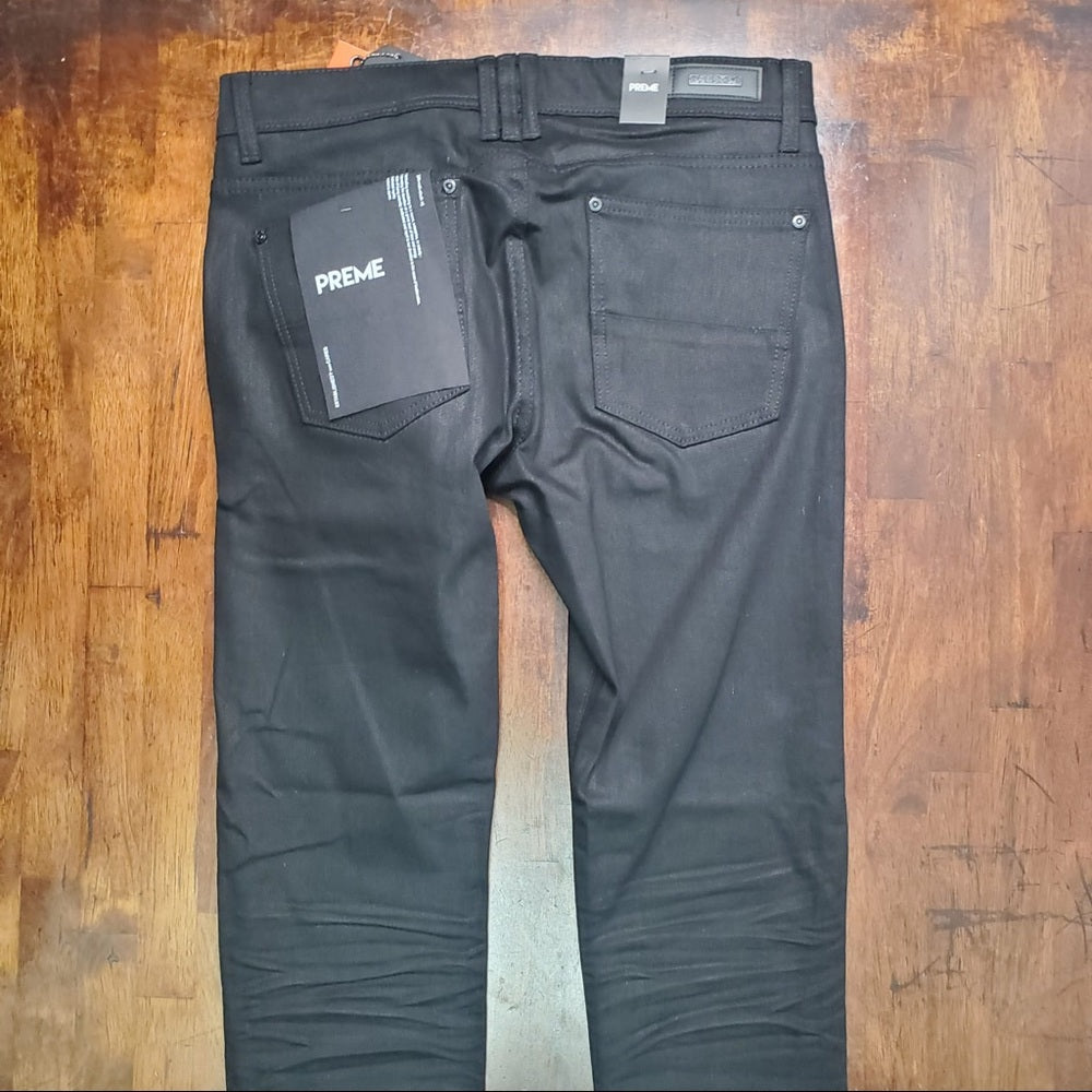 Sz Various plain black no rip jeans