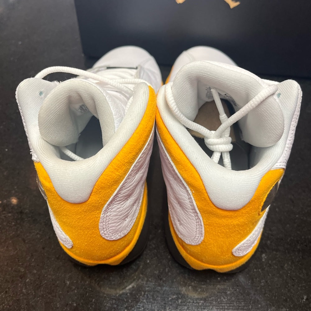 Sz 7 Retro 13s white & yellow nwb