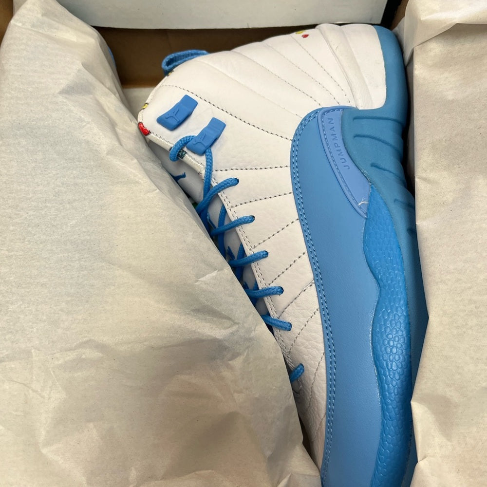 Sz Various Retro 12 s emoji university blue