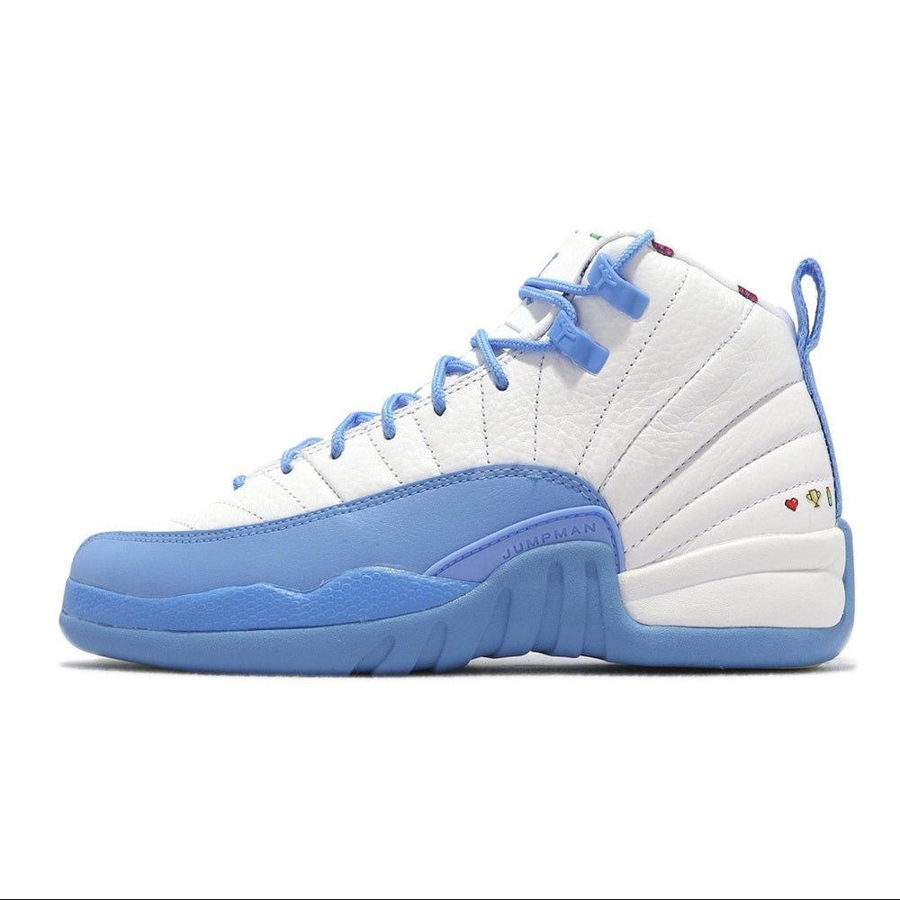 Sz Various Retro 12 s emoji university blue