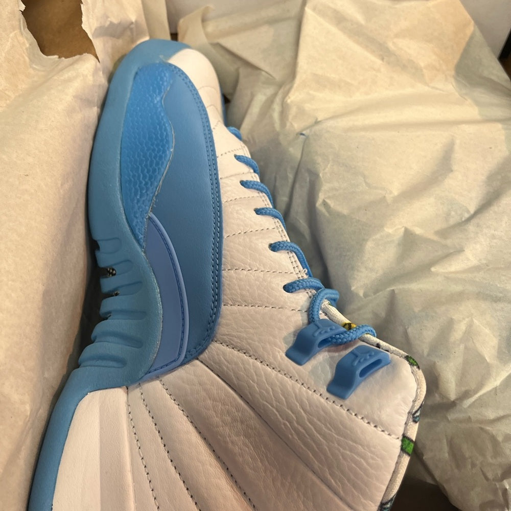 Sz Various Retro 12 s emoji university blue
