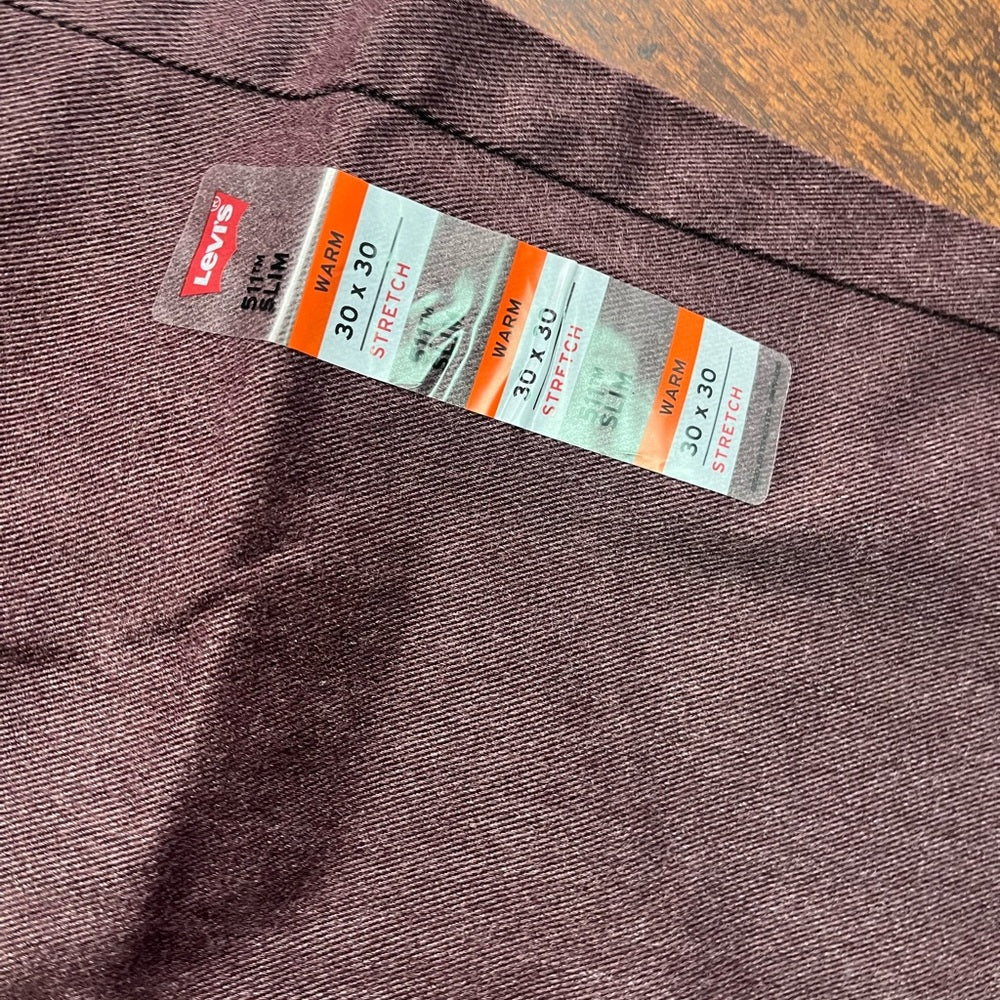 Levi’s Sz various warm jeans burgundy