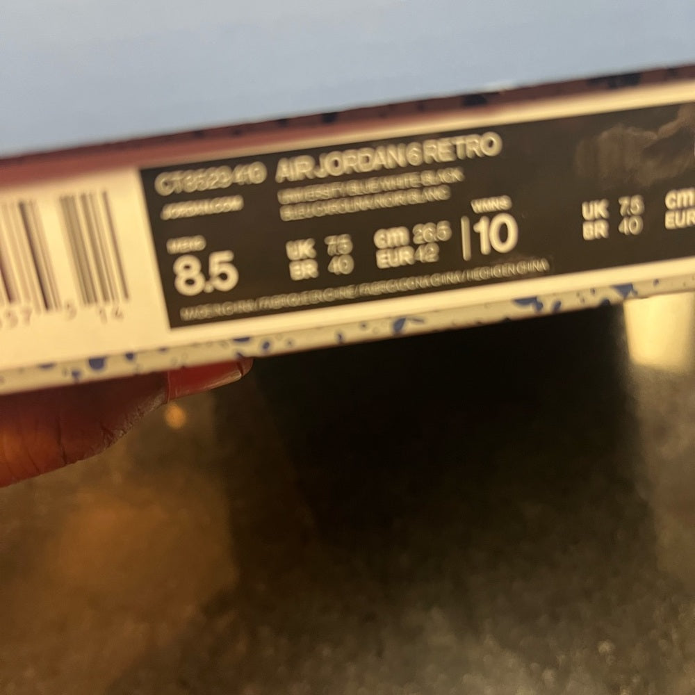 Retro 6s white & blue Nwb