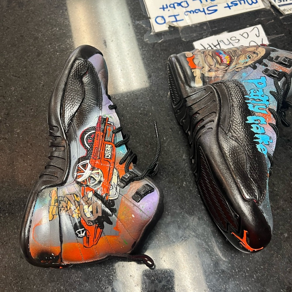 Kodak black custom Sz 4.5 air Jordan retro 12