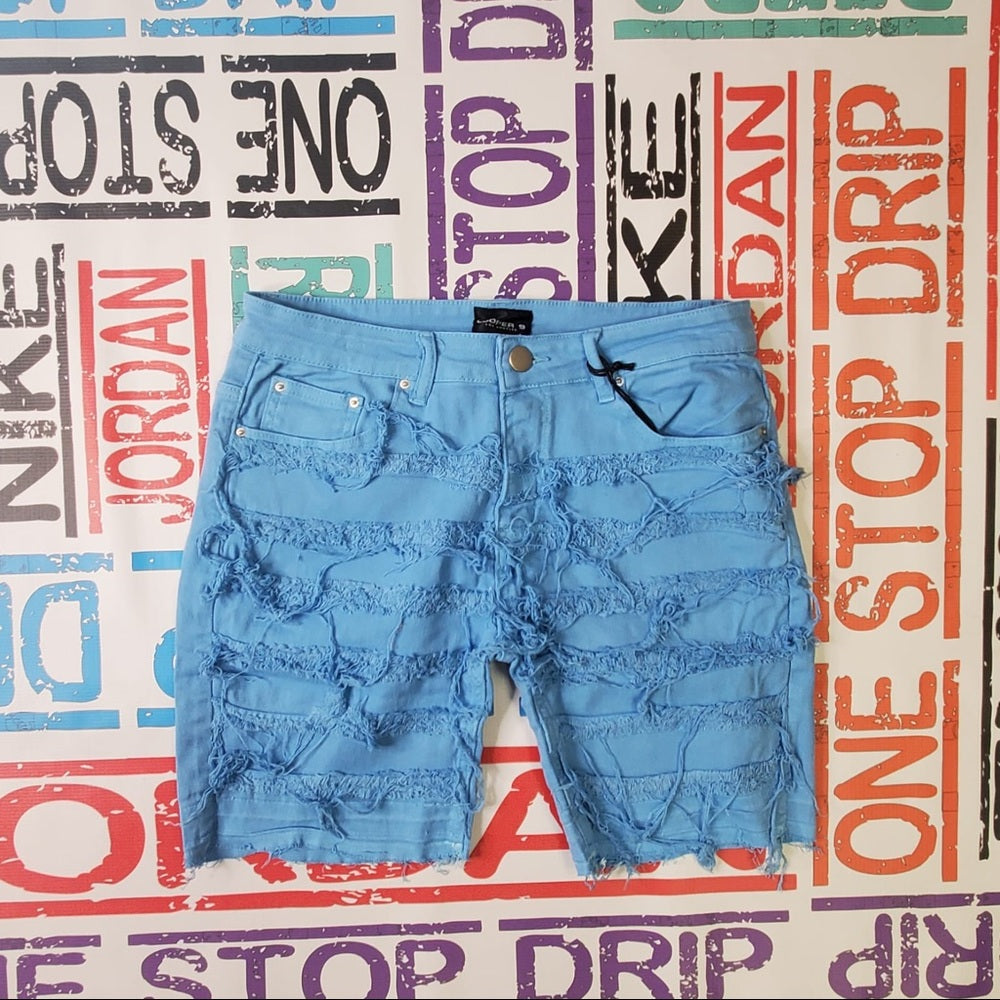 Sz Various ripped jean shorts light blue copper 9