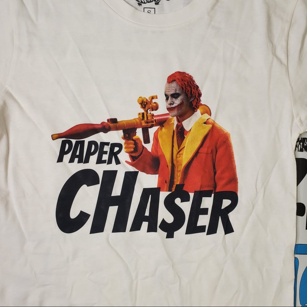 Paper chaser graphic tee Sz Various
