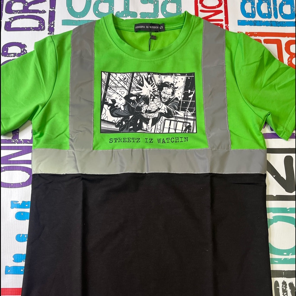 Streetz iz Watchin graphic tee Sz Various