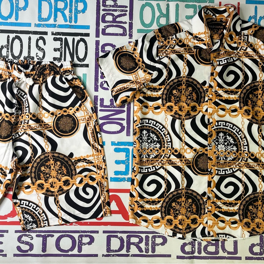 2 piece casual short set Sz Various