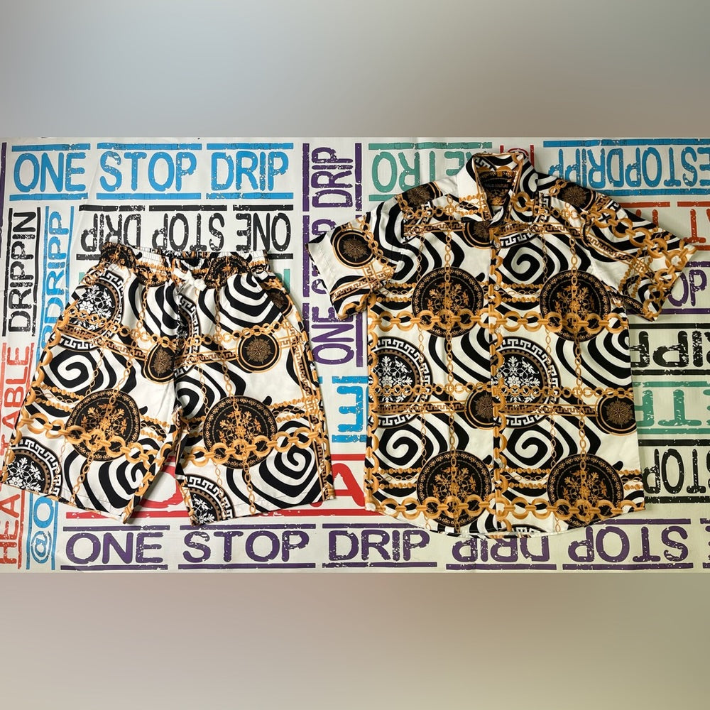 2 piece casual short set Sz Various