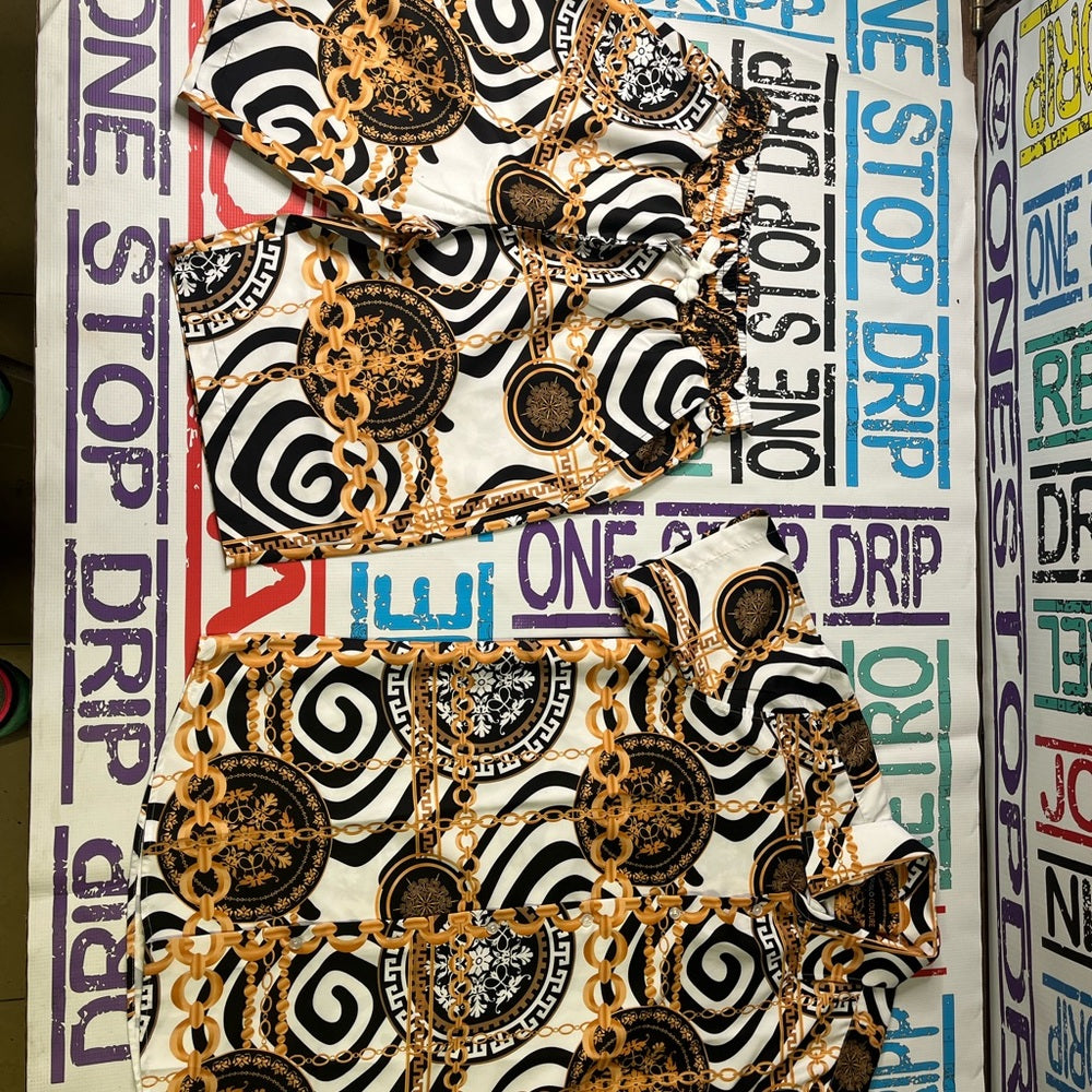 2 piece casual short set Sz Various