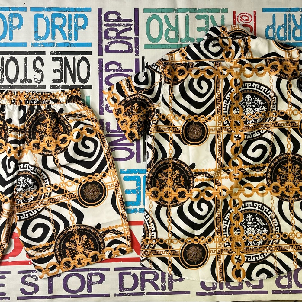 2 piece casual short set Sz Various