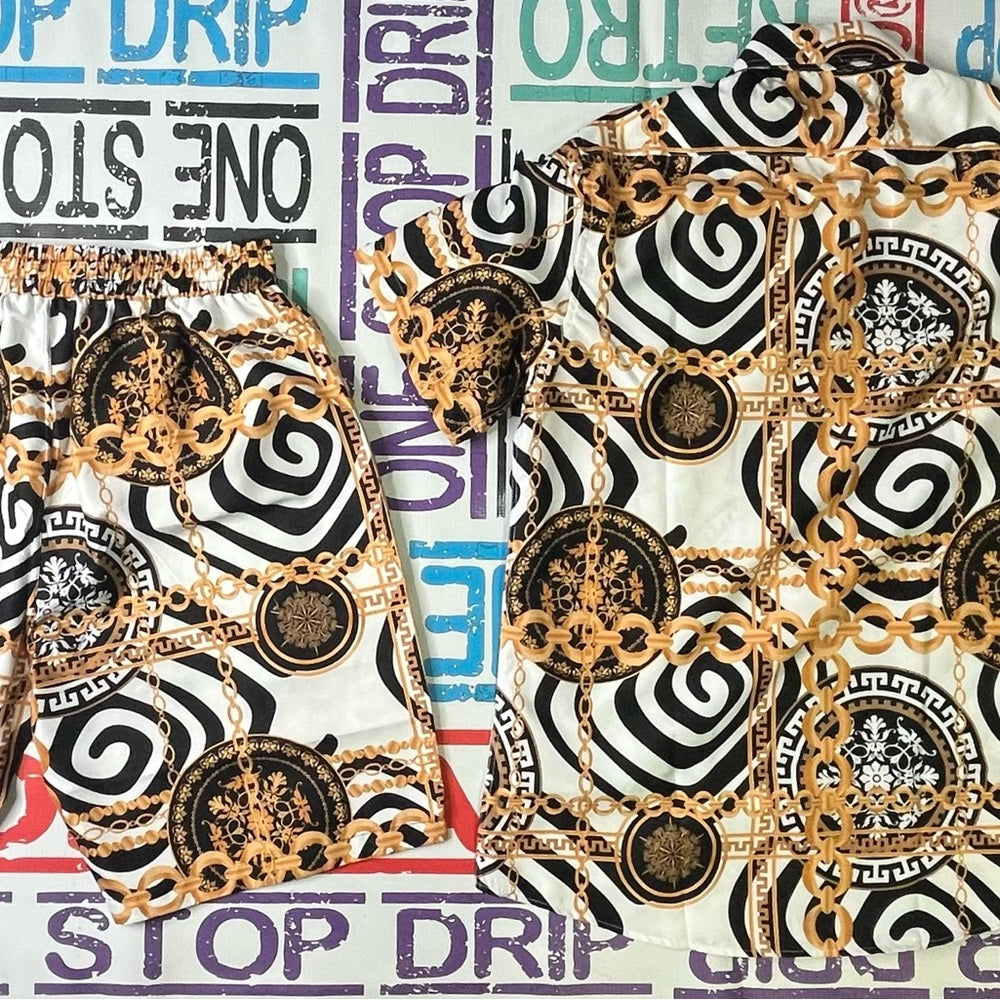 2 piece casual short set Sz Various