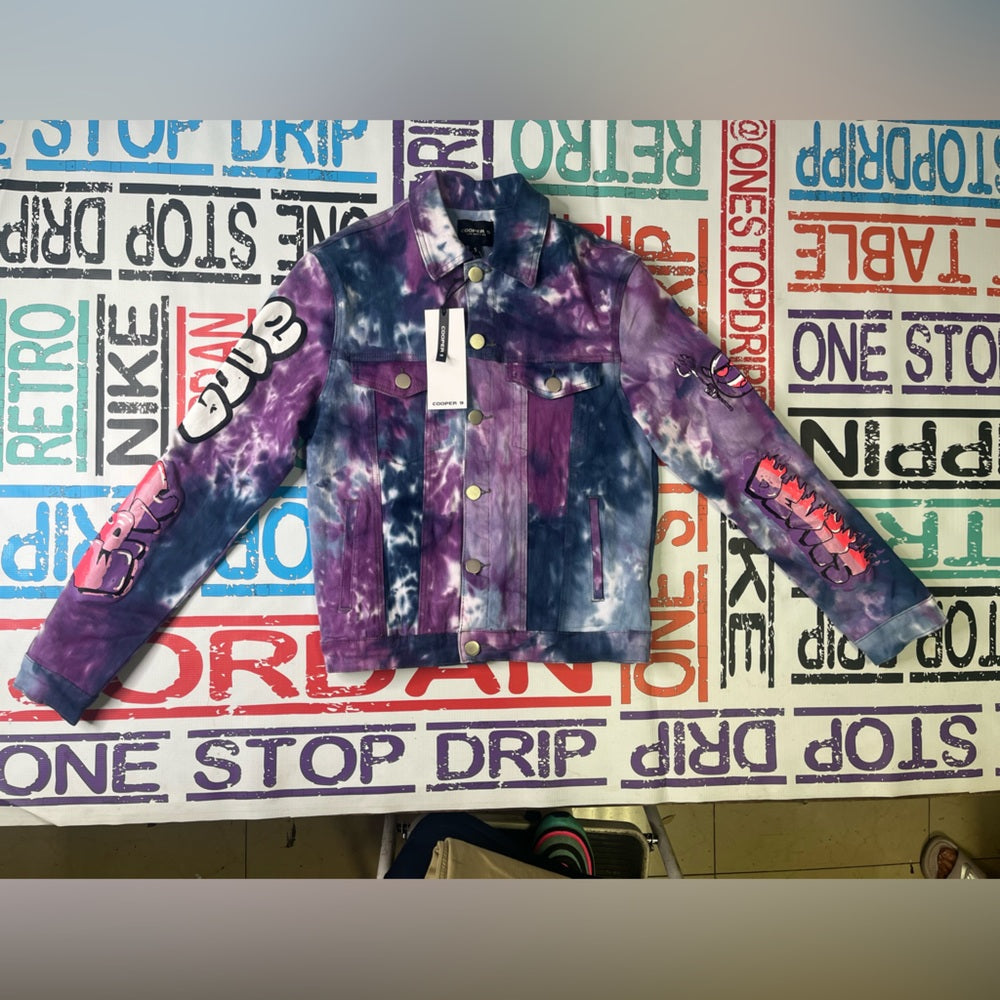 Sz various tye dye jacket cooper 9 purple