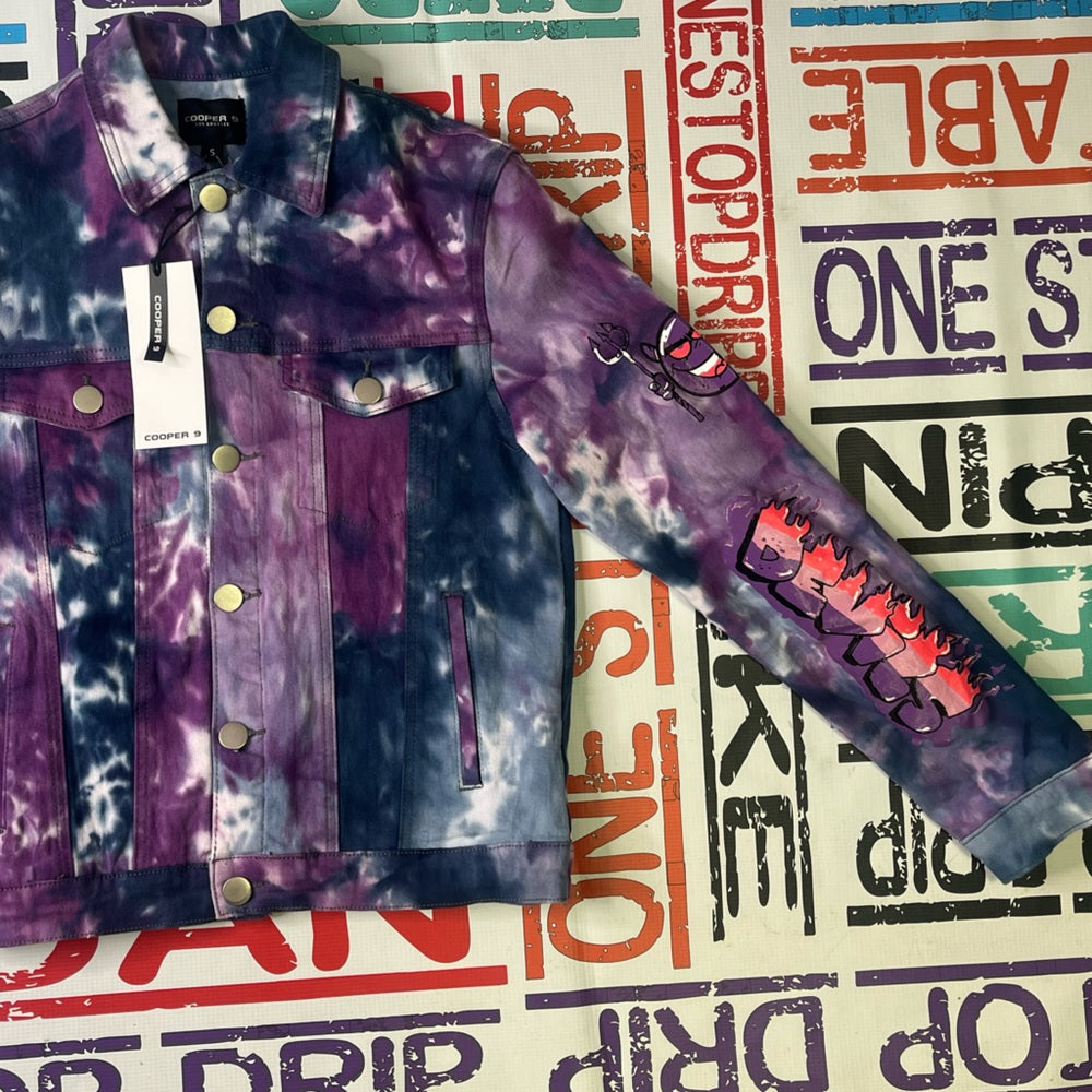 Sz various tye dye jacket cooper 9 purple