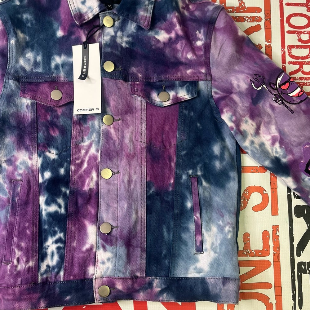 Sz various tye dye jacket cooper 9 purple