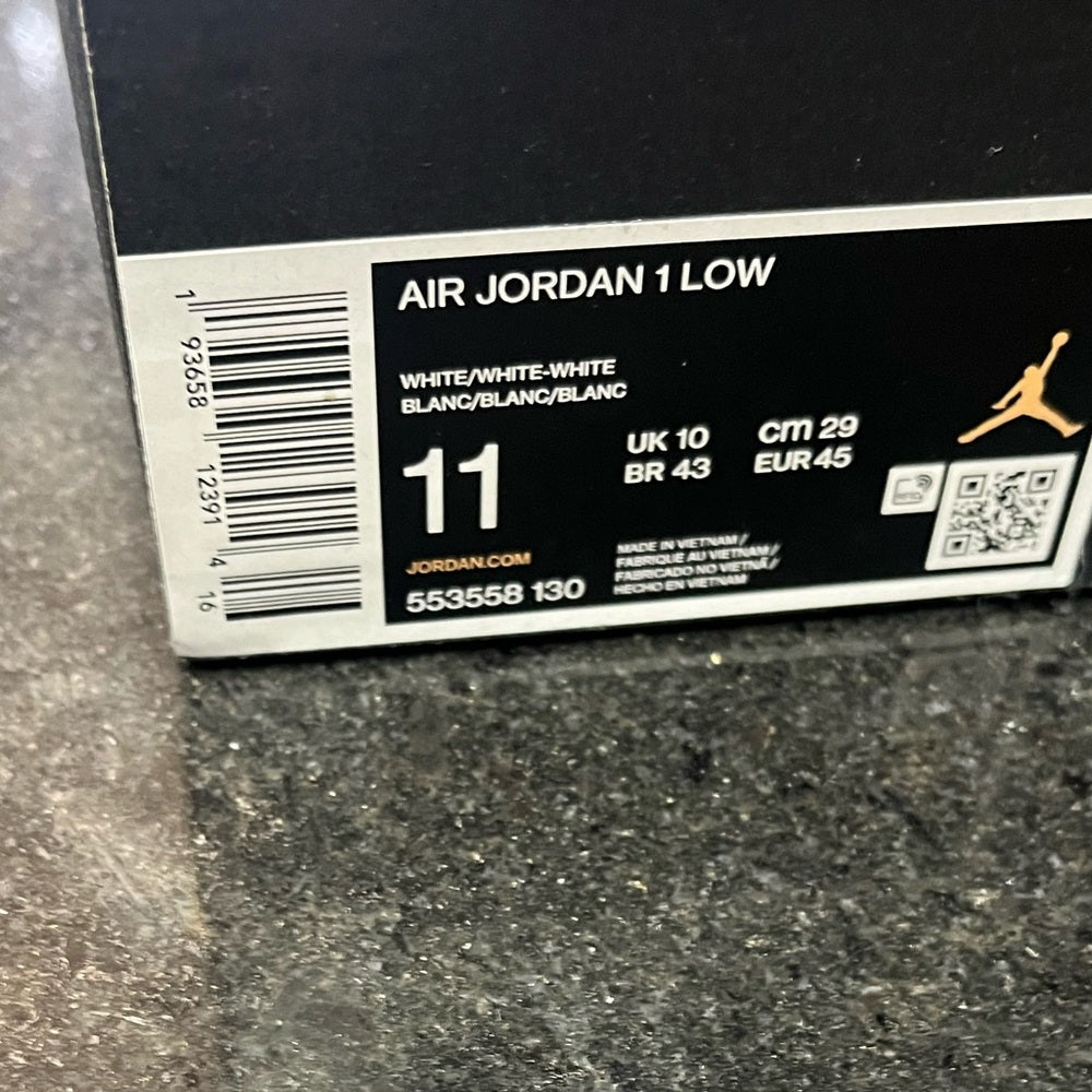 Sz 11 white lows jordan 1s