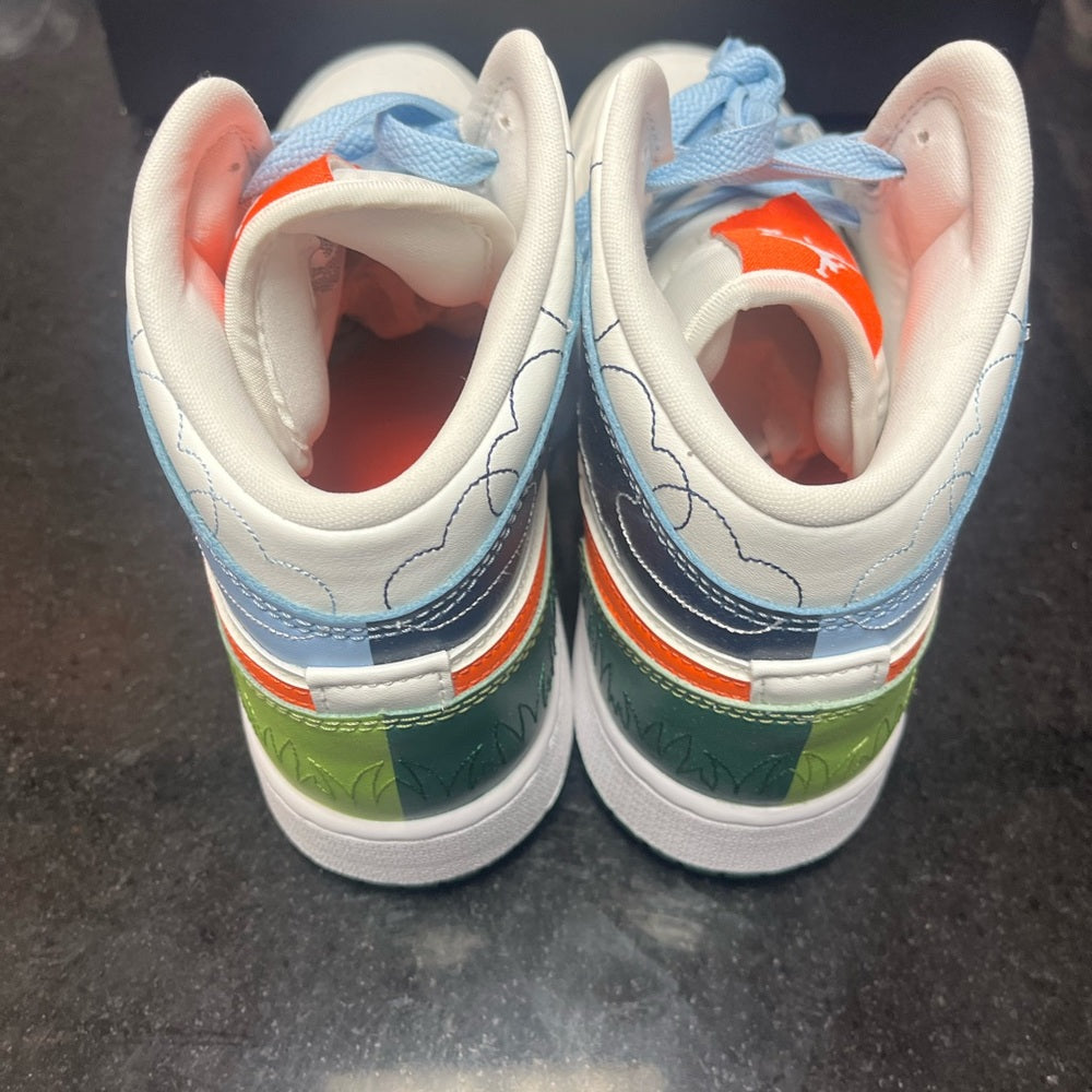 Sz 7 y air Jordan 1s muti colors