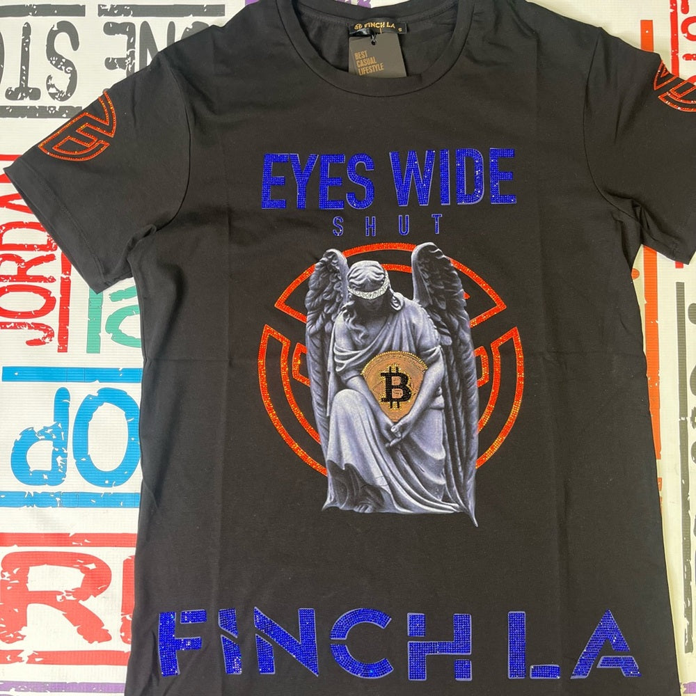 Eyes wide shut rhymestone tee Sz Various