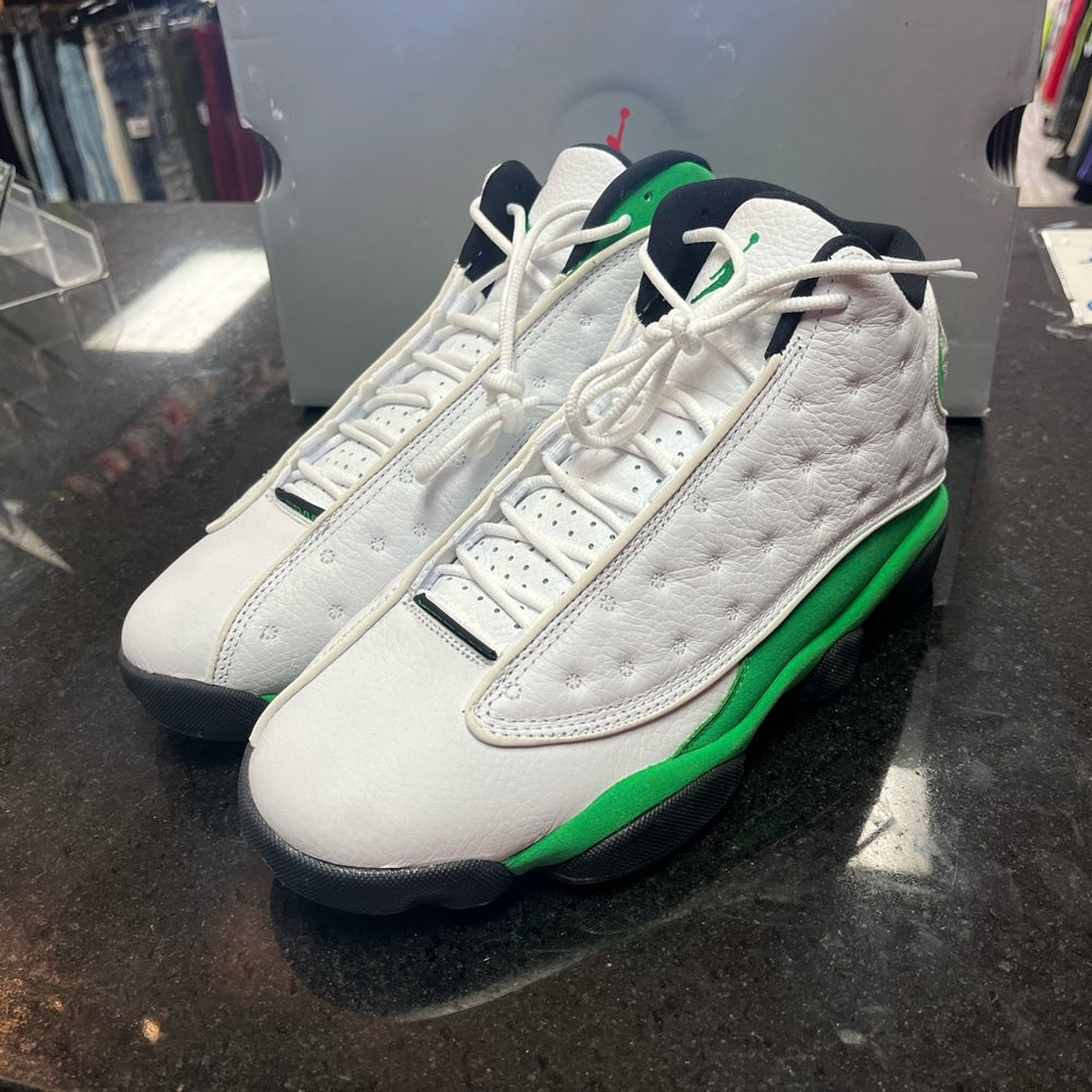 Sz 8.5 retro 13s green & white like new