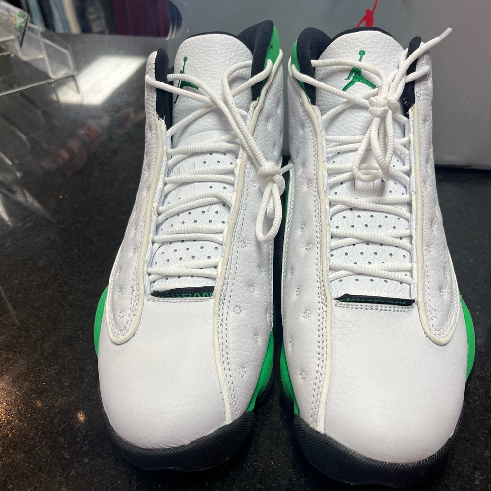 Sz 8.5 retro 13s green & white like new