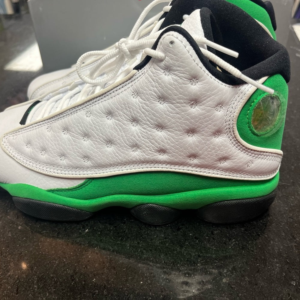 Sz 8.5 retro 13s green & white like new