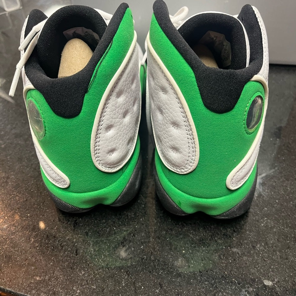 Sz 8.5 retro 13s green & white like new