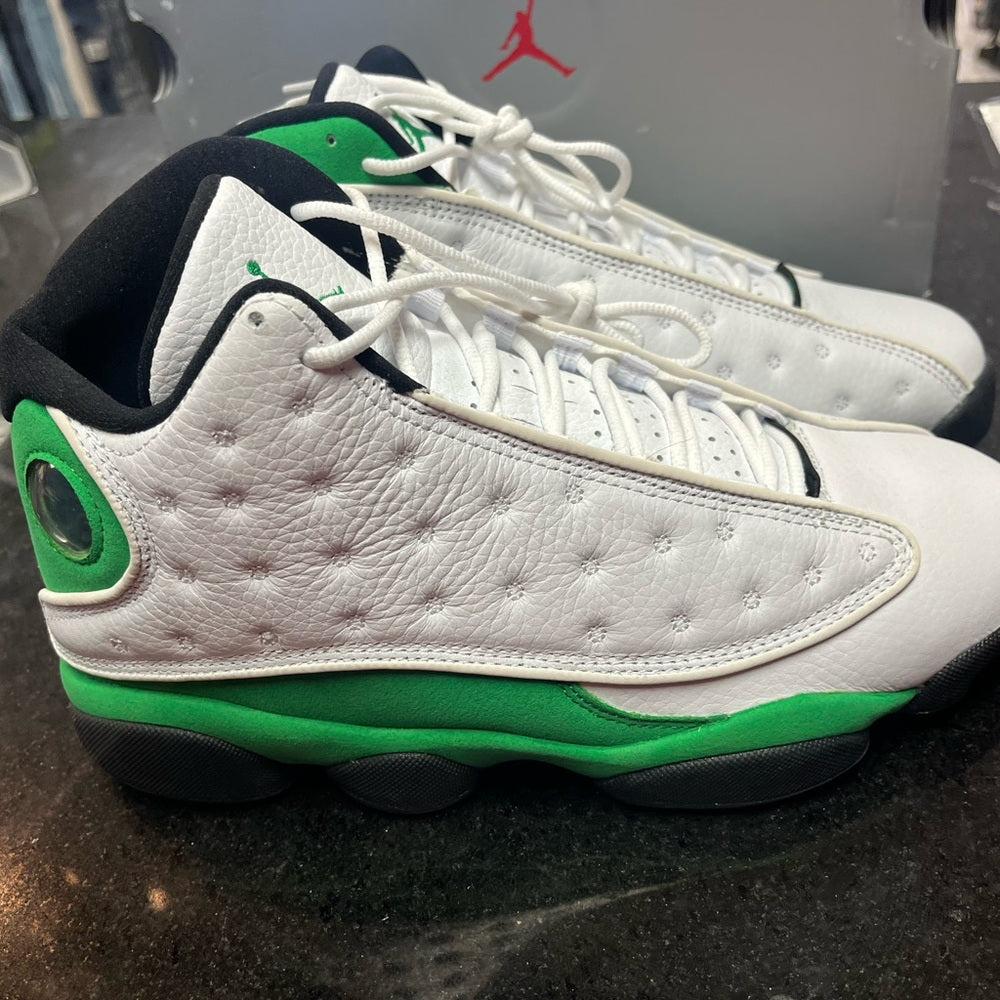 Sz 8.5 retro 13s green & white like new