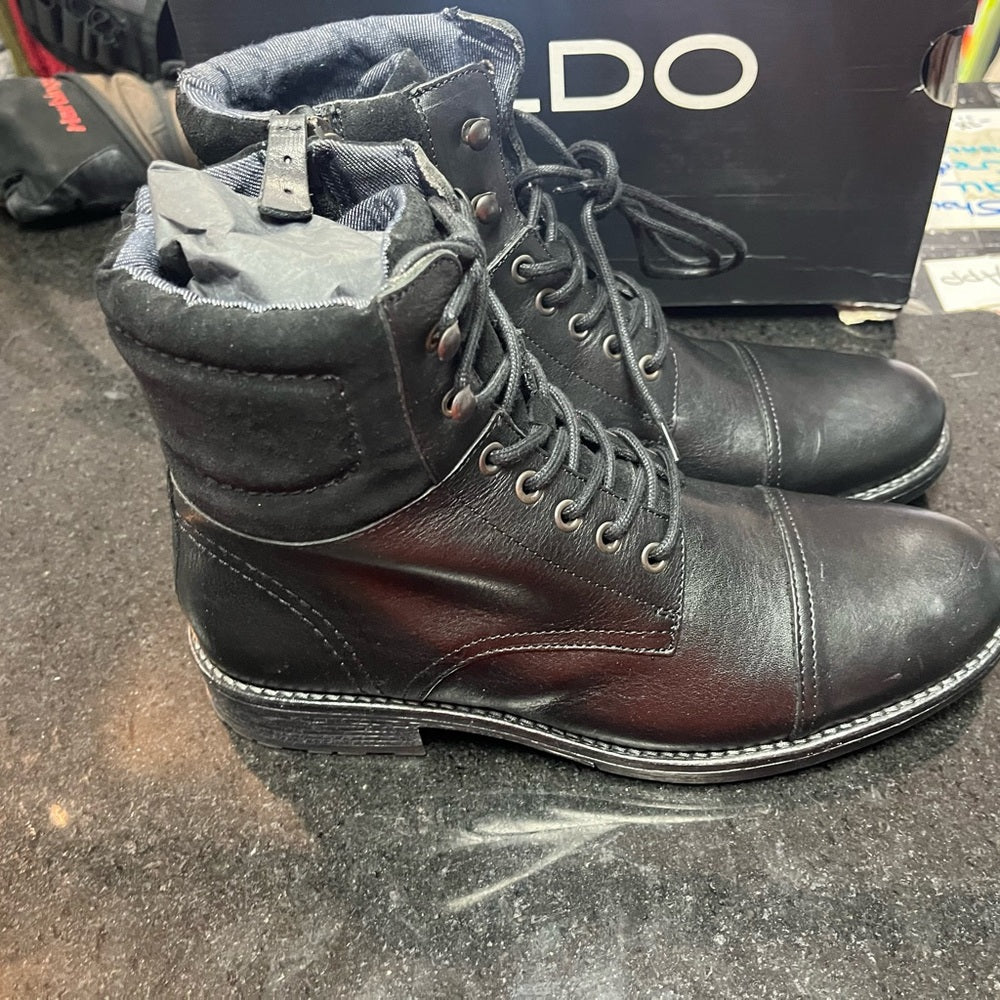 Sz 10 ALDO BOOTS BLACK