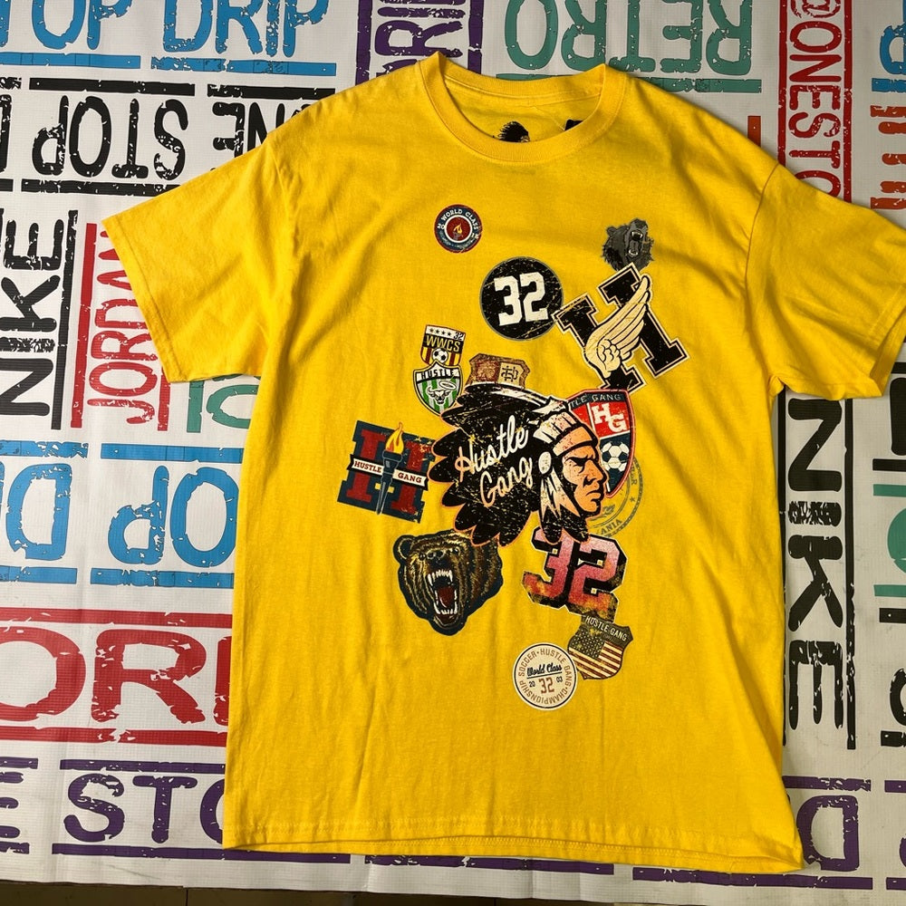 Sz large hustle gang graphic tee