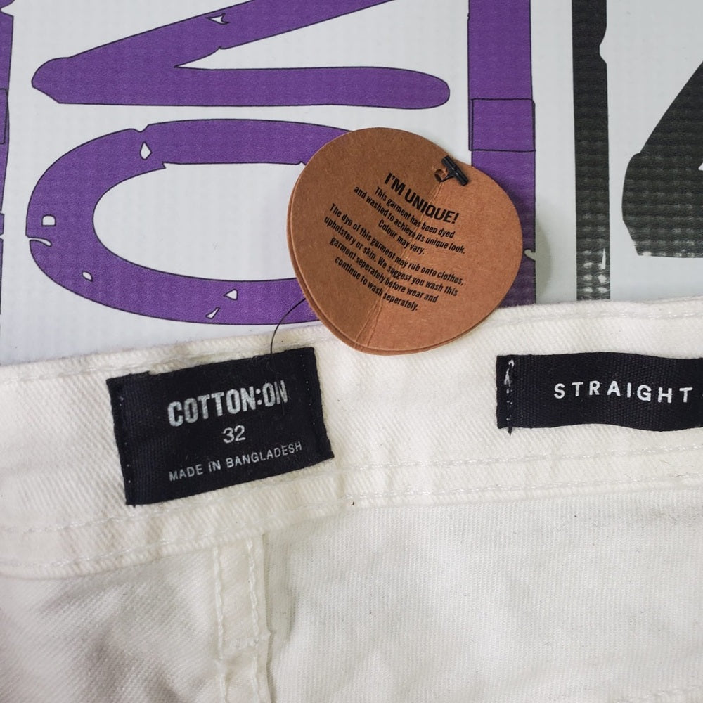 S various white cotton on shorts white