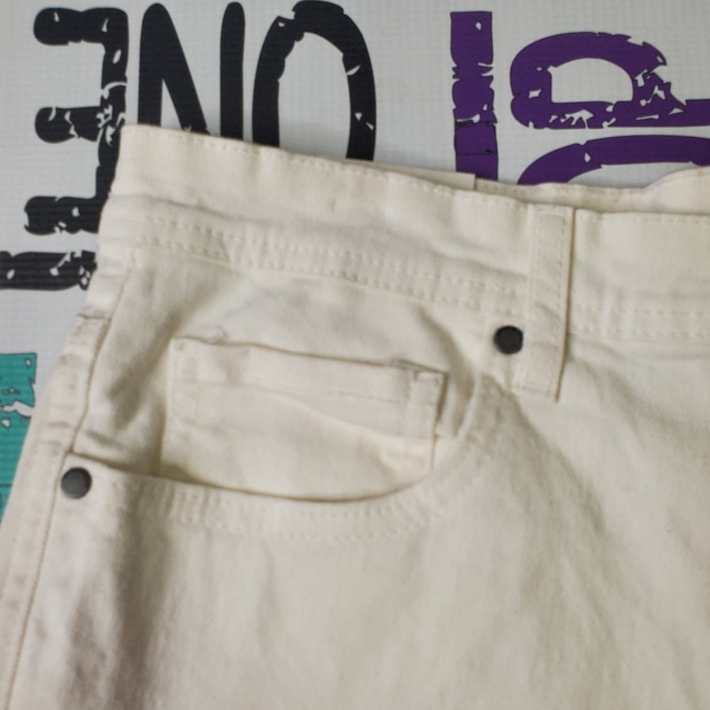 S various white cotton on shorts white