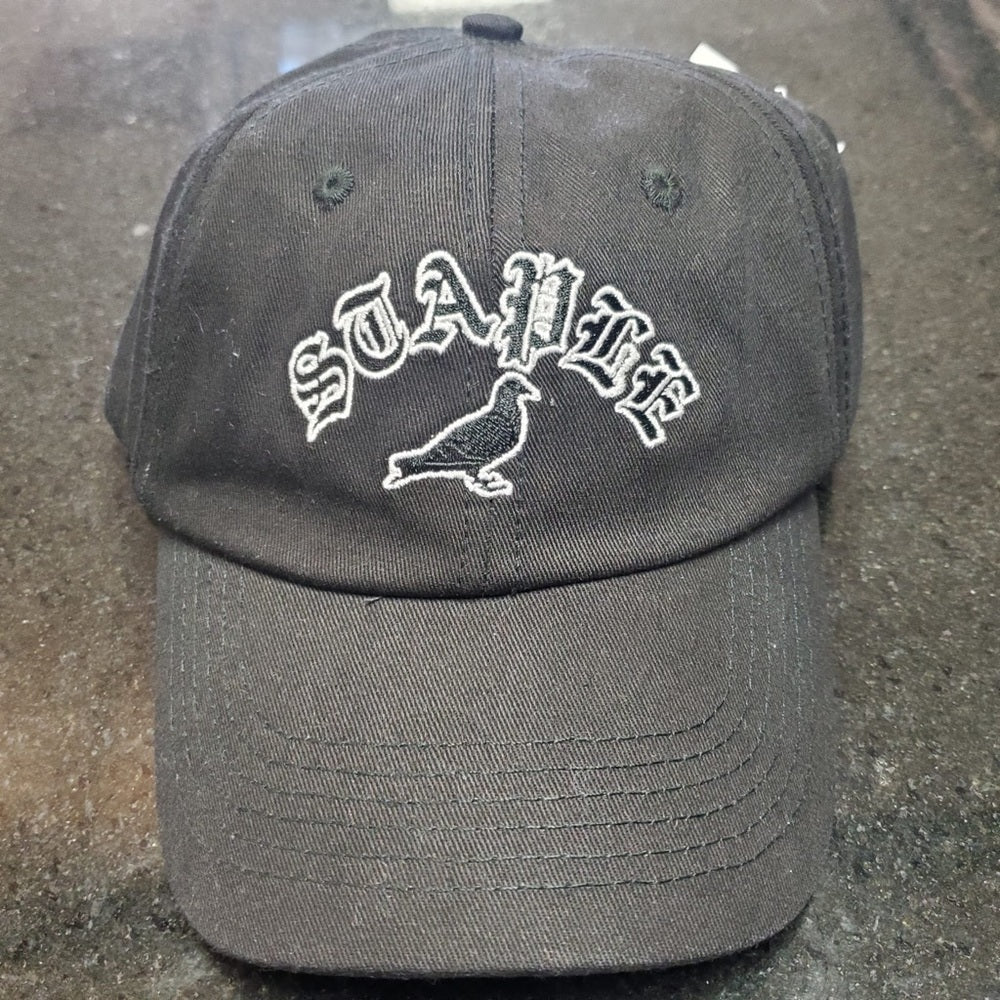 Staple dad cap black osfa