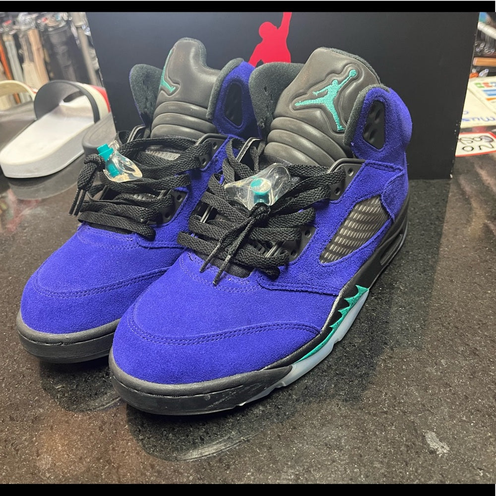 Retro 5s purple & till Sz 11