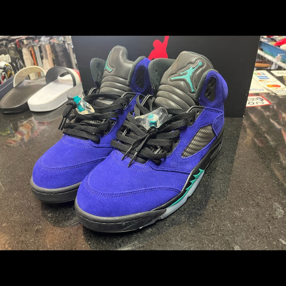 Retro 5s purple & till Sz 11