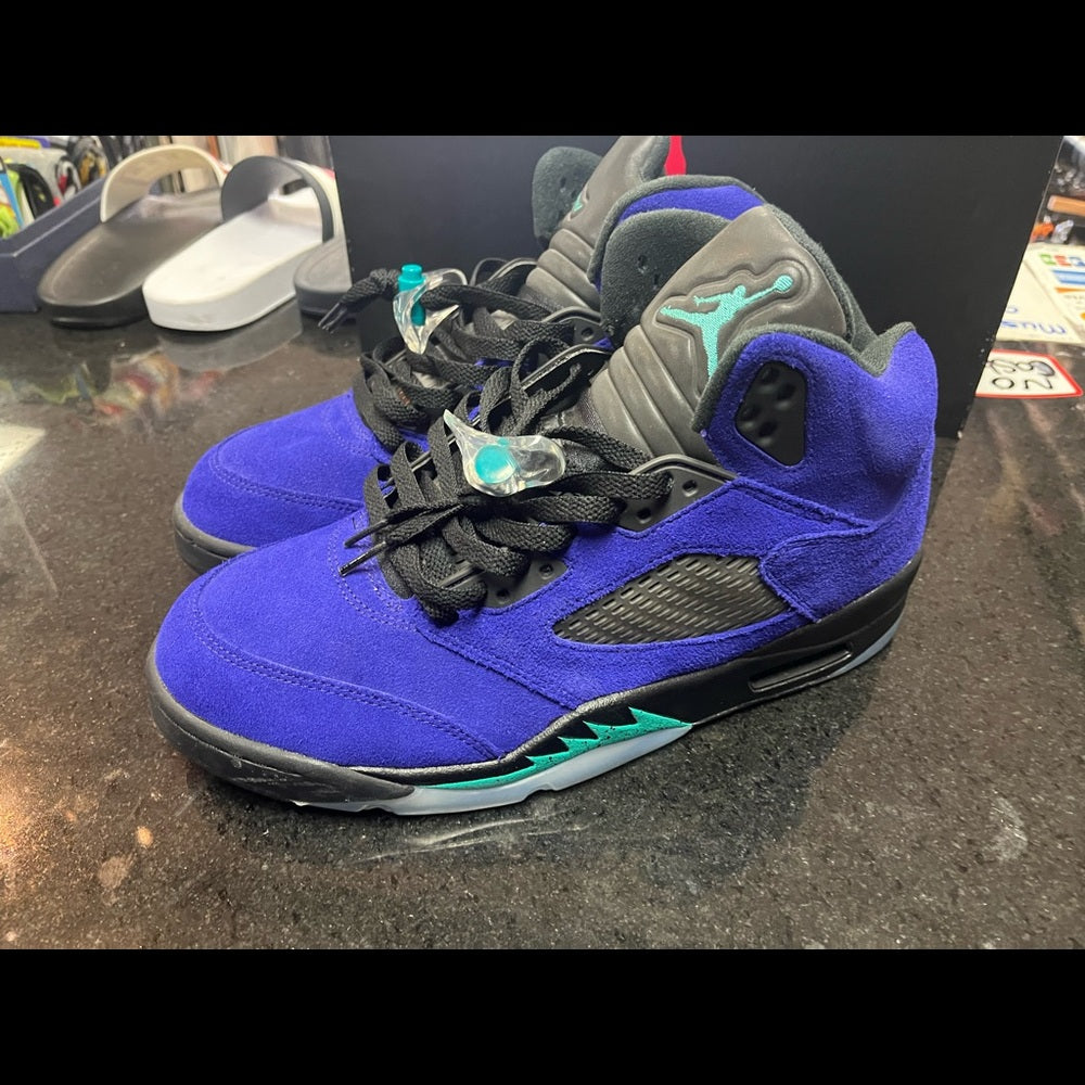 Retro 5s purple & till Sz 11