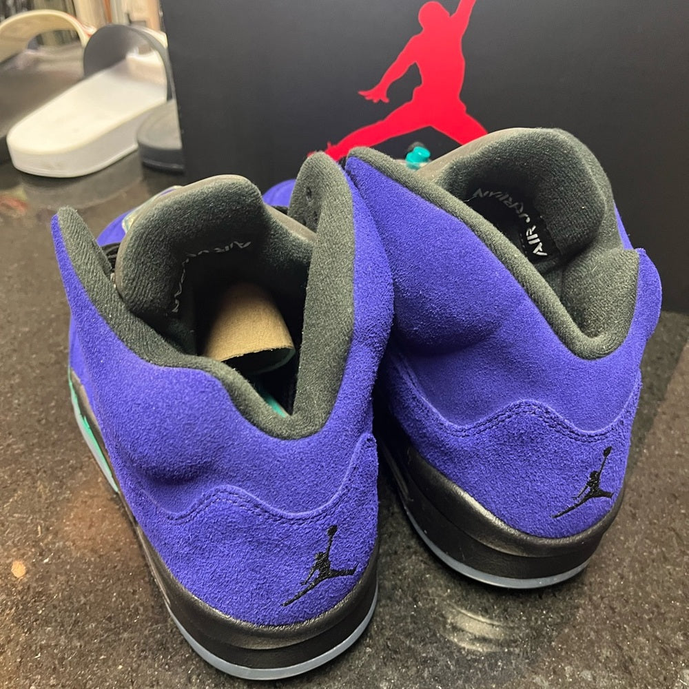 Retro 5s purple & till Sz 11