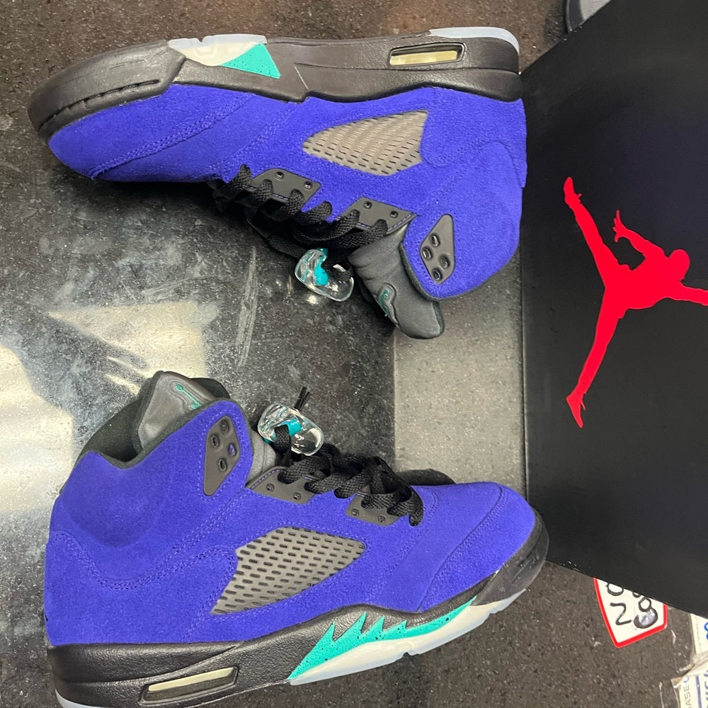 Retro 5s purple & till Sz 11