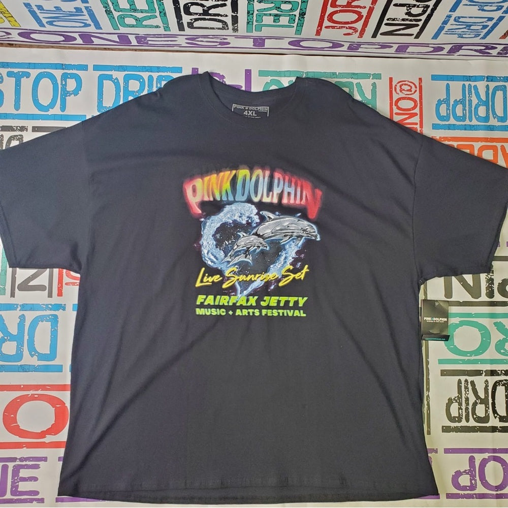 Sz 4xl pink dolphin black