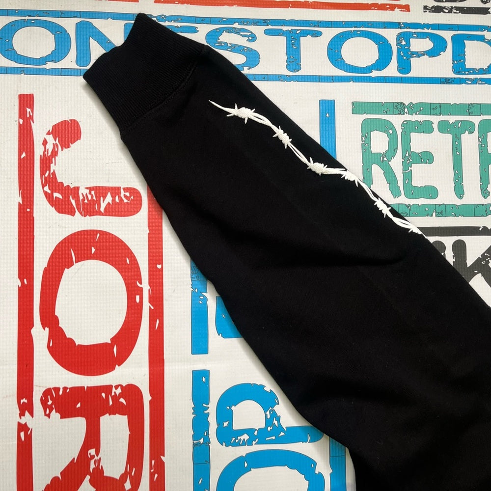 Sz Various black graphic hoodie