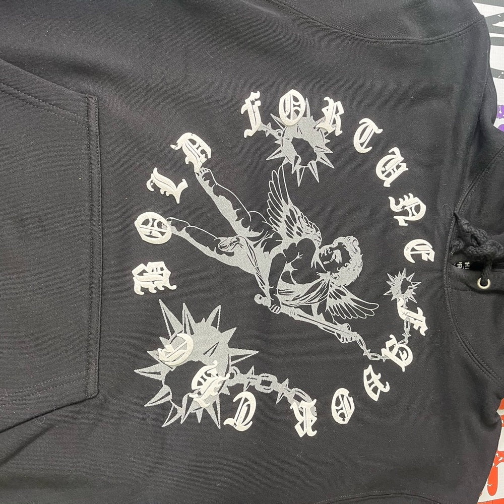 Sz Various black graphic hoodie