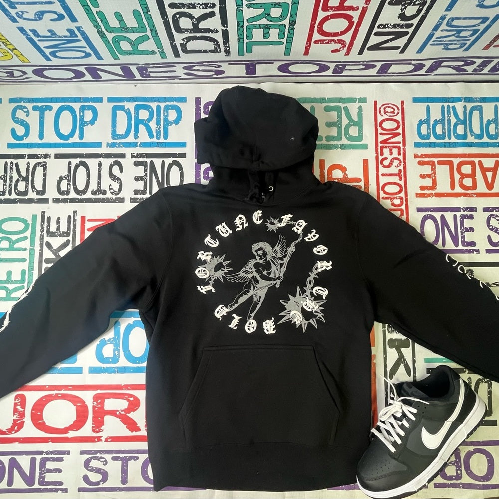 Sz Various black graphic hoodie