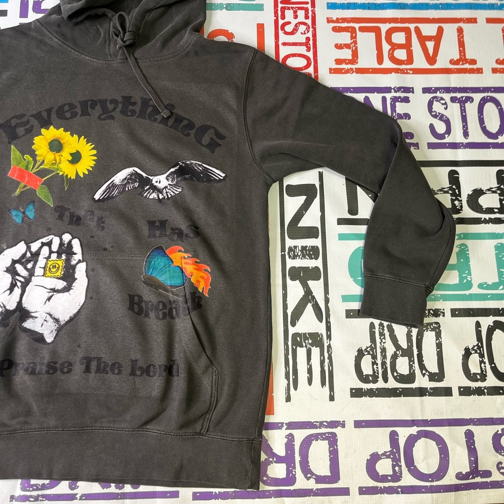 Sz Various dust gray  graphic hoodie